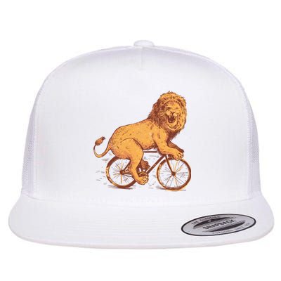 Bicycle Lion Flat Bill Trucker Hat