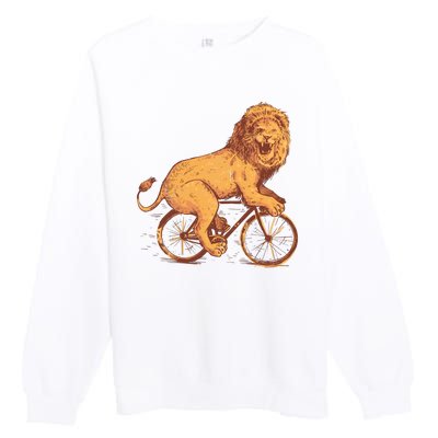 Bicycle Lion Premium Crewneck Sweatshirt