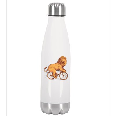 Bicycle Lion Stainless Steel Insulated Water Bottle