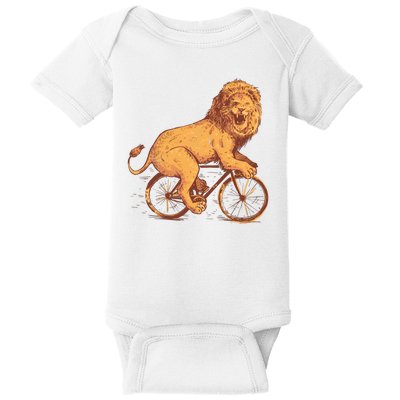 Bicycle Lion Baby Bodysuit