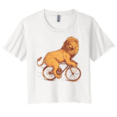 Bicycle Lion Women's Crop Top Tee