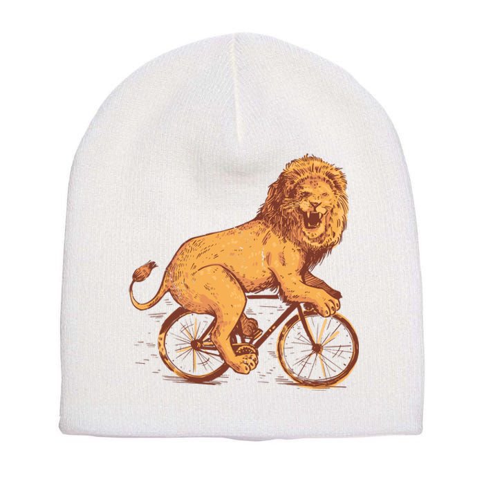 Bicycle Lion Short Acrylic Beanie