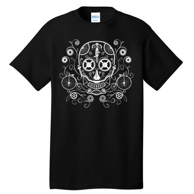 Bicycle Skull Tall T-Shirt