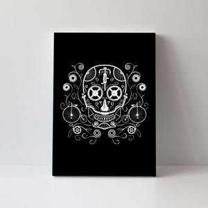 Bicycle Skull Canvas