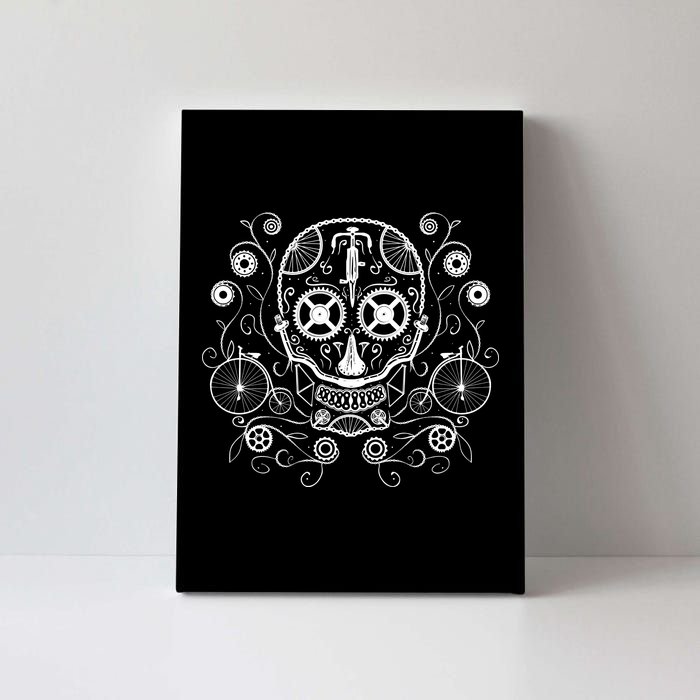 Bicycle Skull Canvas