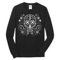 Bicycle Skull Tall Long Sleeve T-Shirt