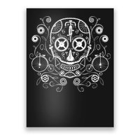 Bicycle Skull Poster