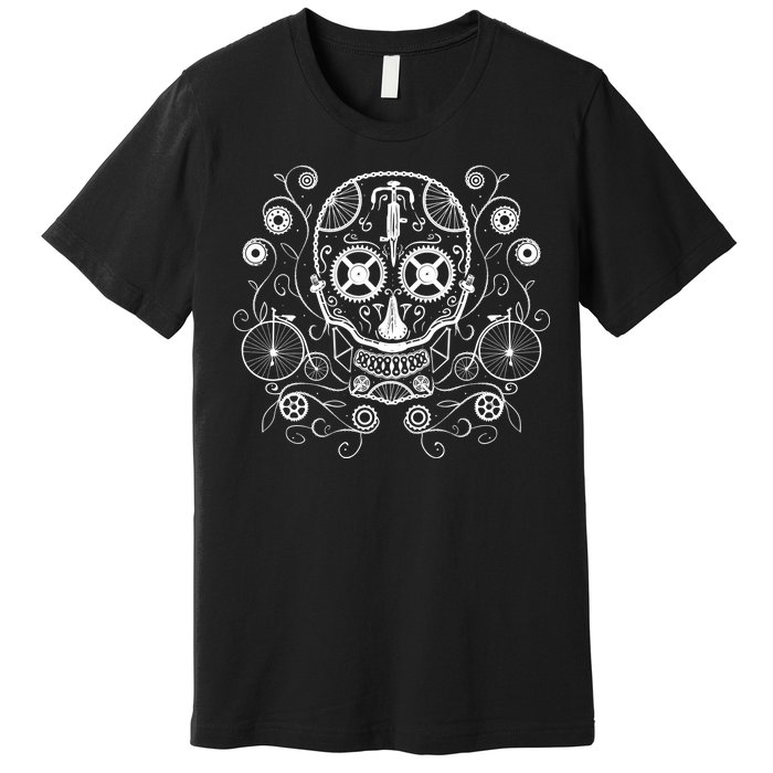 Bicycle Skull Premium T-Shirt