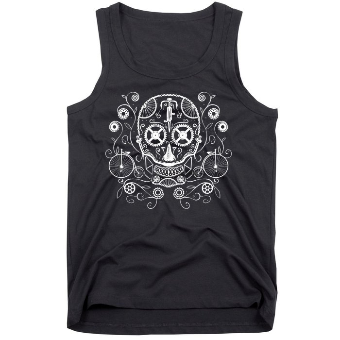 Bicycle Skull Tank Top