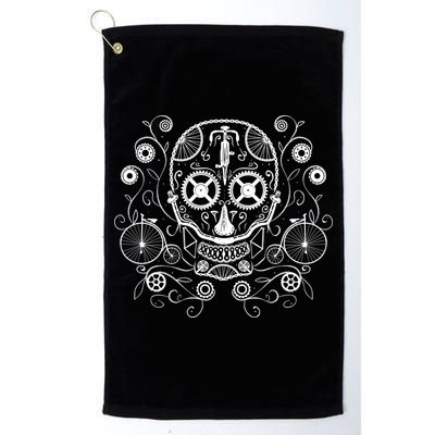 Bicycle Skull Golf Towel