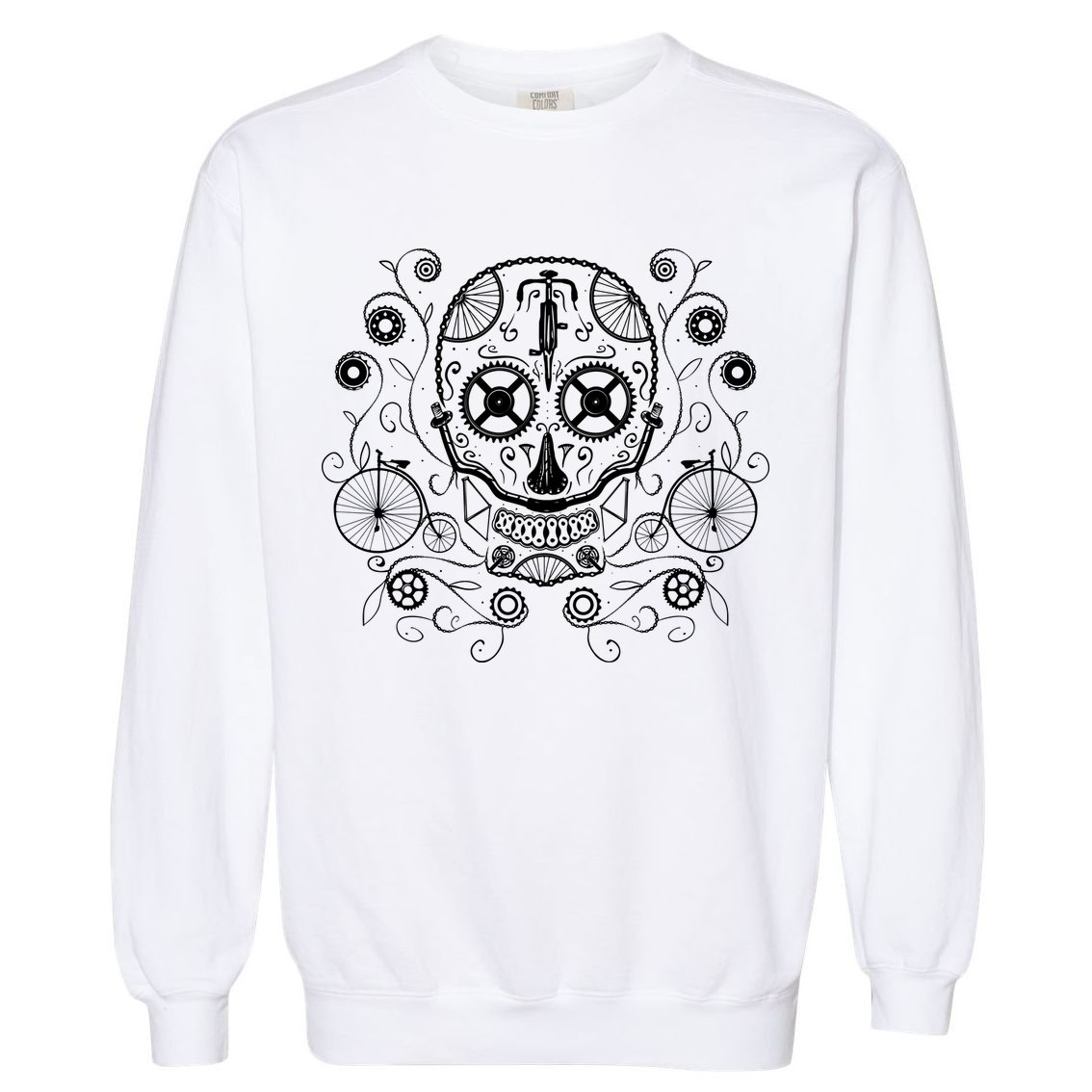Bicycle Skull Garment-Dyed Sweatshirt