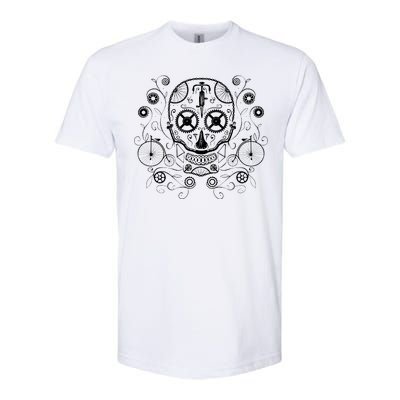 Bicycle Skull Softstyle CVC T-Shirt