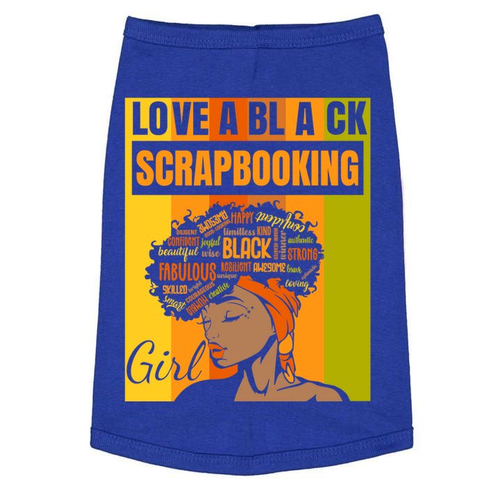 Black Independence Day Gift Love A Black Scrapbooking Cute Gift Doggie Tank