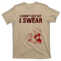 Bloody I DidnT Get Bit Funny Zombie Bite Halloween T-Shirt