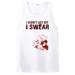 Bloody I DidnT Get Bit Funny Zombie Bite Halloween PosiCharge Competitor Tank