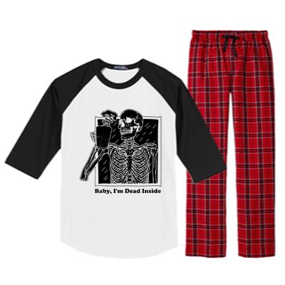 Baby IM Dead Inside Raglan Sleeve Pajama Set