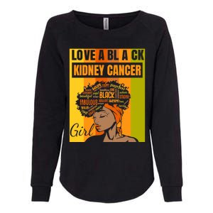 Black Independence Day Love A Black Ney Cancer Meaningful Gift Womens California Wash Sweatshirt