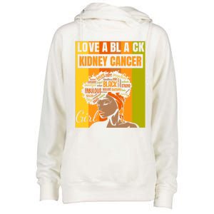 Black Independence Day Love A Black Ney Cancer Meaningful Gift Womens Funnel Neck Pullover Hood