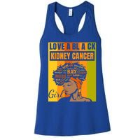 Black Independence Day Love A Black Ney Cancer Meaningful Gift Women's Racerback Tank