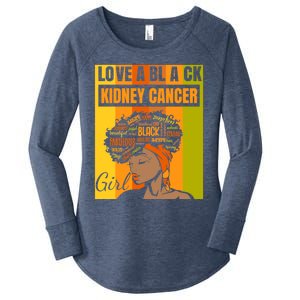 Black Independence Day Love A Black Ney Cancer Meaningful Gift Women's Perfect Tri Tunic Long Sleeve Shirt