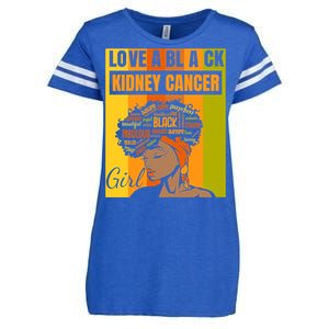 Black Independence Day Love A Black Ney Cancer Meaningful Gift Enza Ladies Jersey Football T-Shirt