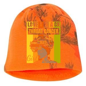 Black Independence Day Love A Black Throat Cancer Cute Gift Kati - Camo Knit Beanie