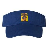 Black Independence Day Love A Black Throat Cancer Cute Gift Valucap Bio-Washed Visor