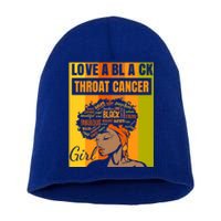 Black Independence Day Love A Black Throat Cancer Cute Gift Short Acrylic Beanie