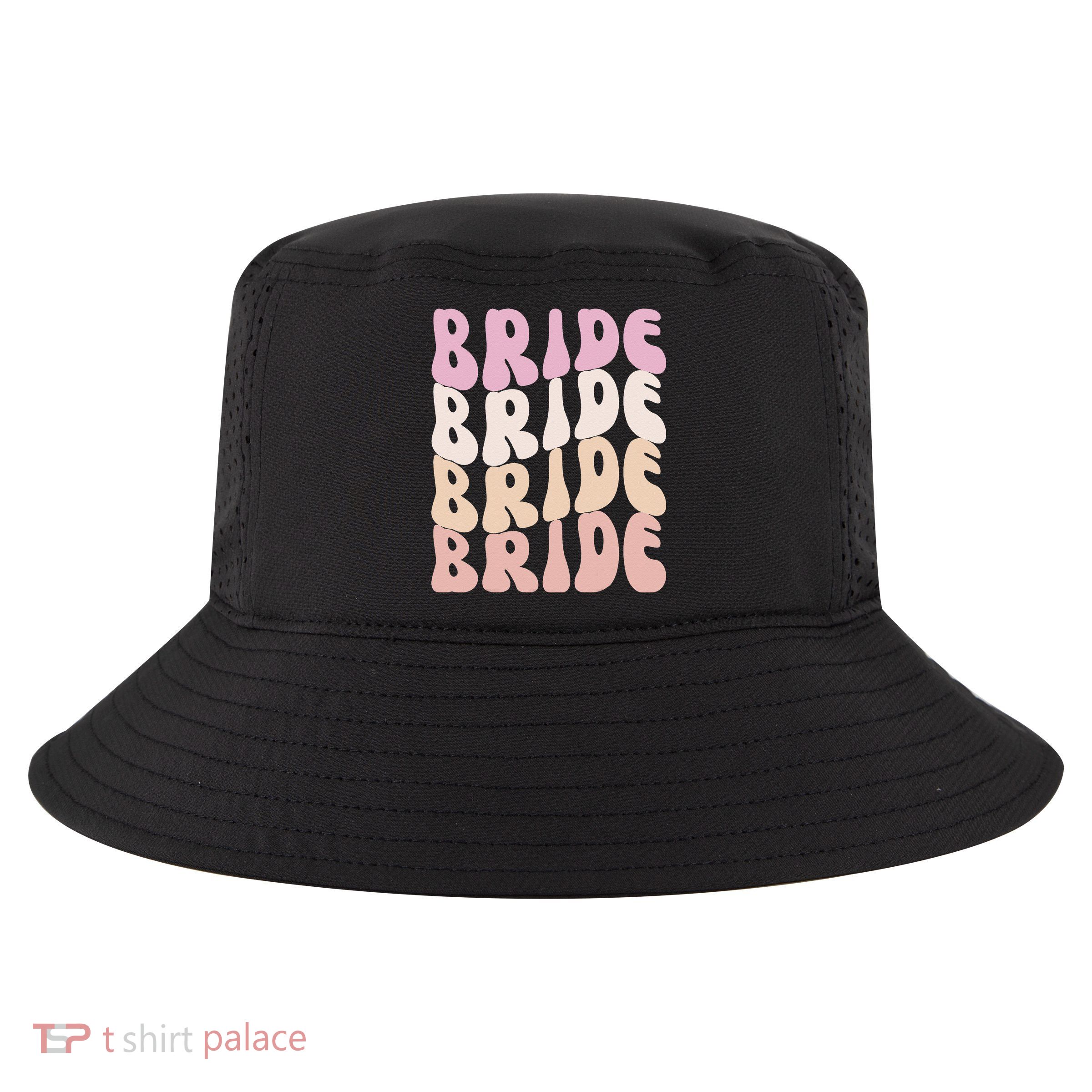 Bride I Do Crew Retro Bachelorette Party Bride Bridesmaids Cool Comfort Performance Bucket Hat