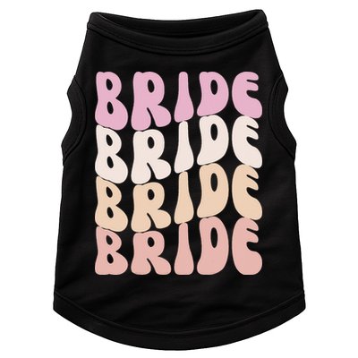 Bride I Do Crew Retro Bachelorette Party Bride Bridesmaids Doggie Tank