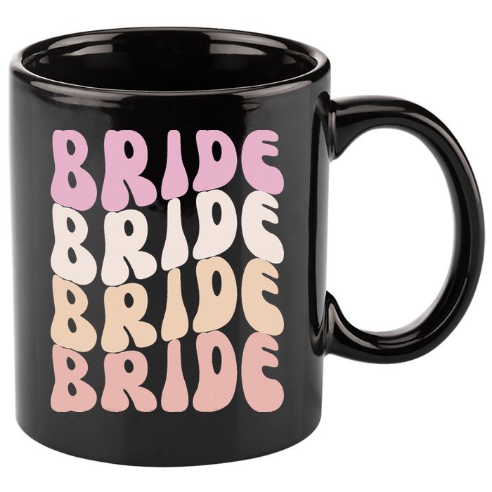Bride I Do Crew Retro Bachelorette Party Bride Bridesmaids 11oz C Handle Ceramic Mug