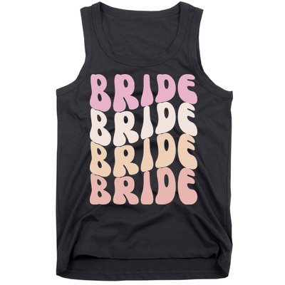 Bride I Do Crew Retro Bachelorette Party Bride Bridesmaids Tank Top