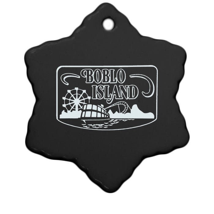 Boblo Island Detroit Ceramic Star Ornament