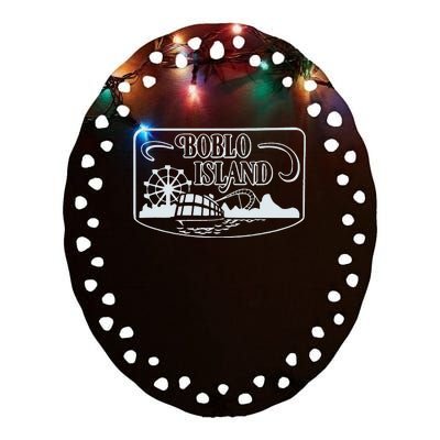 Boblo Island Detroit Ceramic Oval Ornament