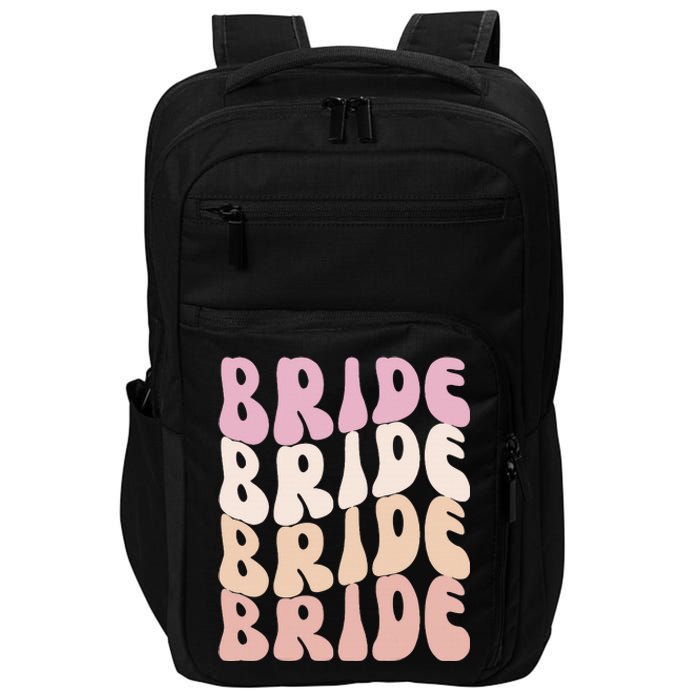 Bride I Do Crew Retro Bachelorette Party Bride Bridesmaids Impact Tech Backpack