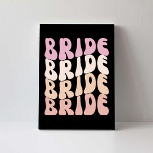 Bride I Do Crew Retro Bachelorette Party Bride Bridesmaids Canvas