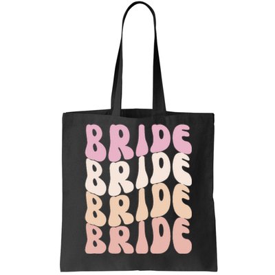 Bride I Do Crew Retro Bachelorette Party Bride Bridesmaids Tote Bag