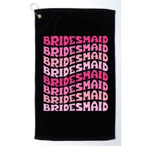 Bridesmaid I Do Crew Retro Bachelorette Party Bridesmaids Platinum Collection Golf Towel