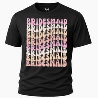 Bridesmaid I Do Crew Retro Bachelorette Party Bridesmaids Cooling Performance Crew T-Shirt