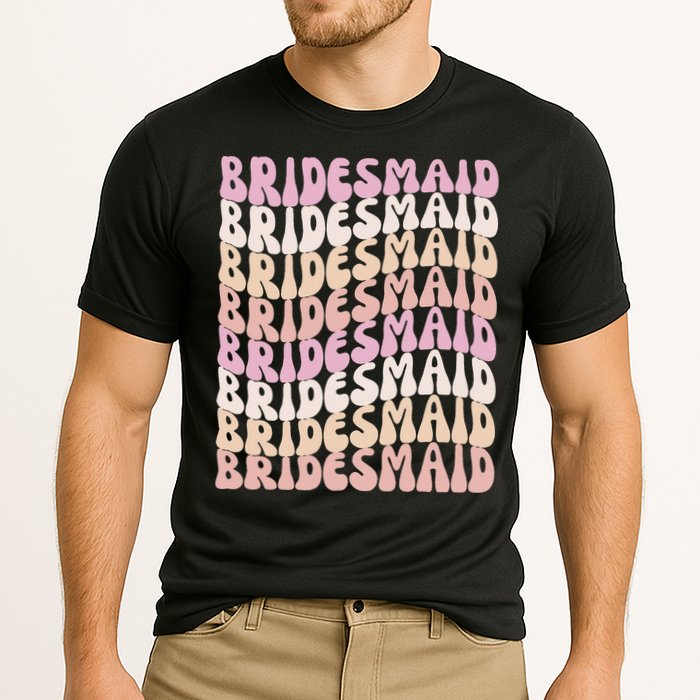 Bridesmaid I Do Crew Retro Bachelorette Party Bridesmaids Cooling Performance Crew T-Shirt