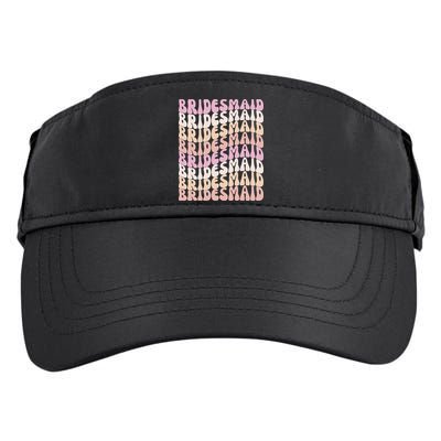 Bridesmaid I Do Crew Retro Bachelorette Party Bridesmaids Adult Drive Performance Visor