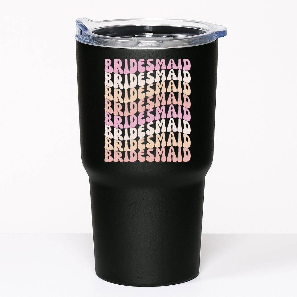 Bridesmaid I Do Crew Retro Bachelorette Party Bridesmaids Tumbler