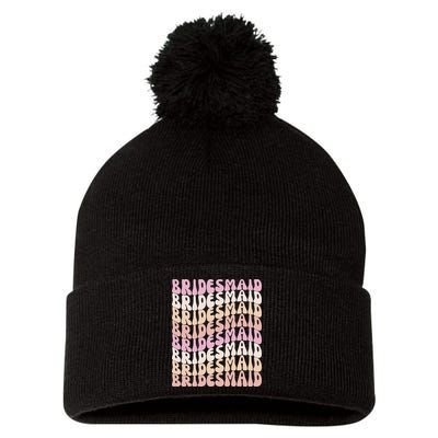 Bridesmaid I Do Crew Retro Bachelorette Party Bridesmaids Pom Pom 12in Knit Beanie