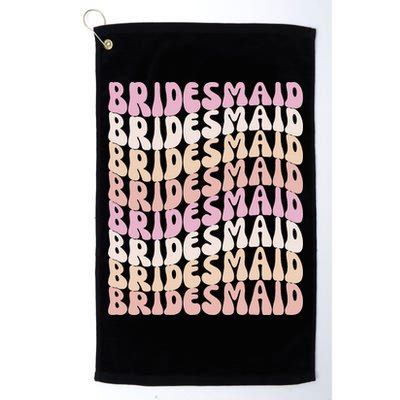 Bridesmaid I Do Crew Retro Bachelorette Party Bridesmaids Golf Towel