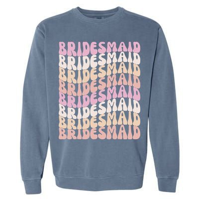Bridesmaid I Do Crew Retro Bachelorette Party Bridesmaids Garment-Dyed Sweatshirt