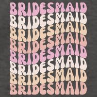 Bridesmaid I Do Crew Retro Bachelorette Party Bridesmaids Vector Backpack