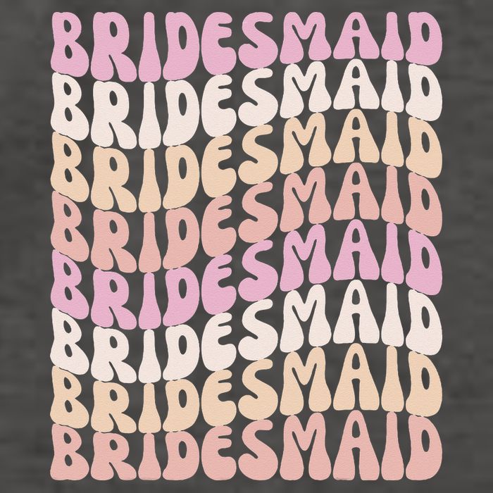 Bridesmaid I Do Crew Retro Bachelorette Party Bridesmaids Vector Backpack