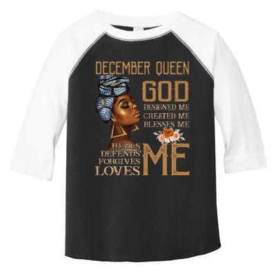 Born in December Black Queen Capricorn Sagittarius God Lover Toddler Fine Jersey T-Shirt