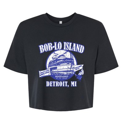 Boblo Island Detroit Michigan Bella+Canvas Jersey Crop Tee