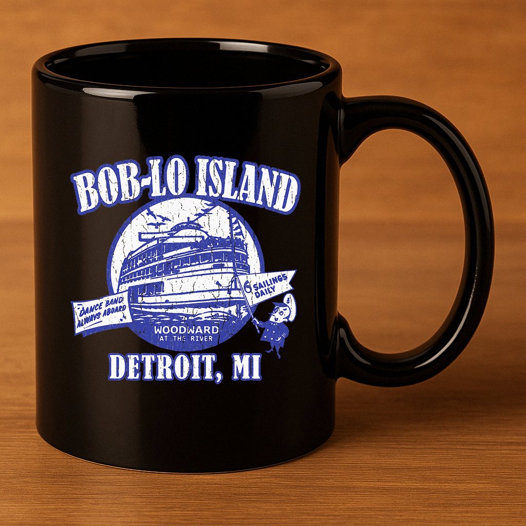 Boblo Island Detroit Michigan 11oz C Handle Ceramic Mug